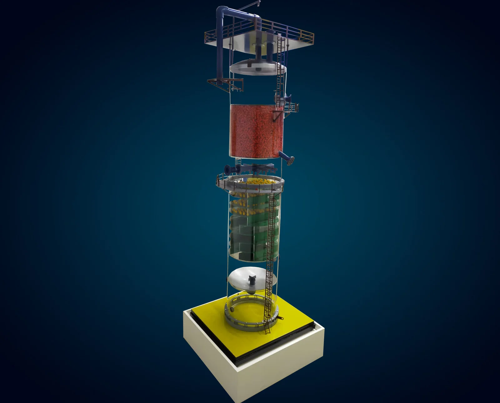Column Vessel Vector Luxury Apartment Model